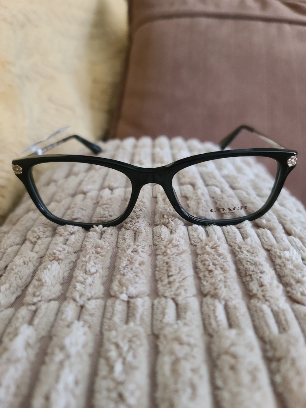 Coach Black Cat-Eye Women's Eyeglass Frames